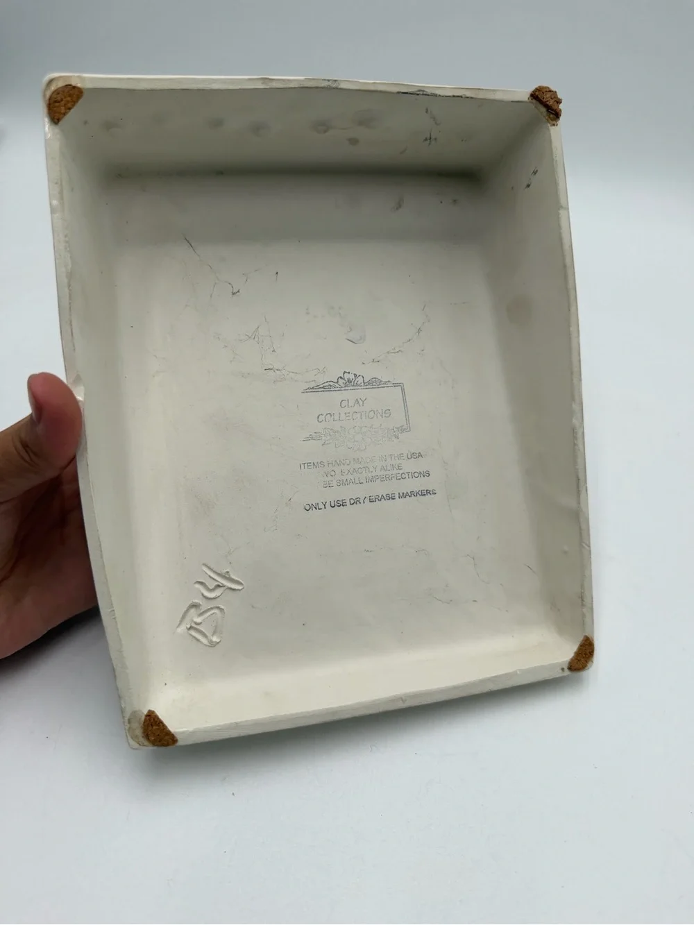 VTG Ceramic Dry Erase Message Board Clay Collections Herb Garden Plants Flowers